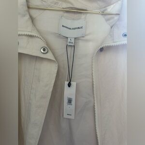 Banana Republic Women's Off-White Rain Jacket